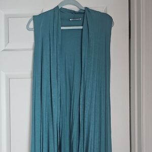 Zenana Outfitters Teal Open Front Cardigan